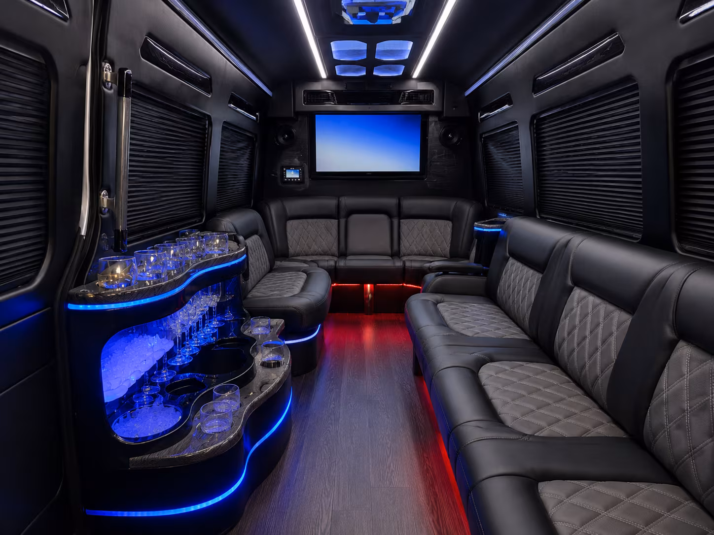 downey airport transportation onboard seating