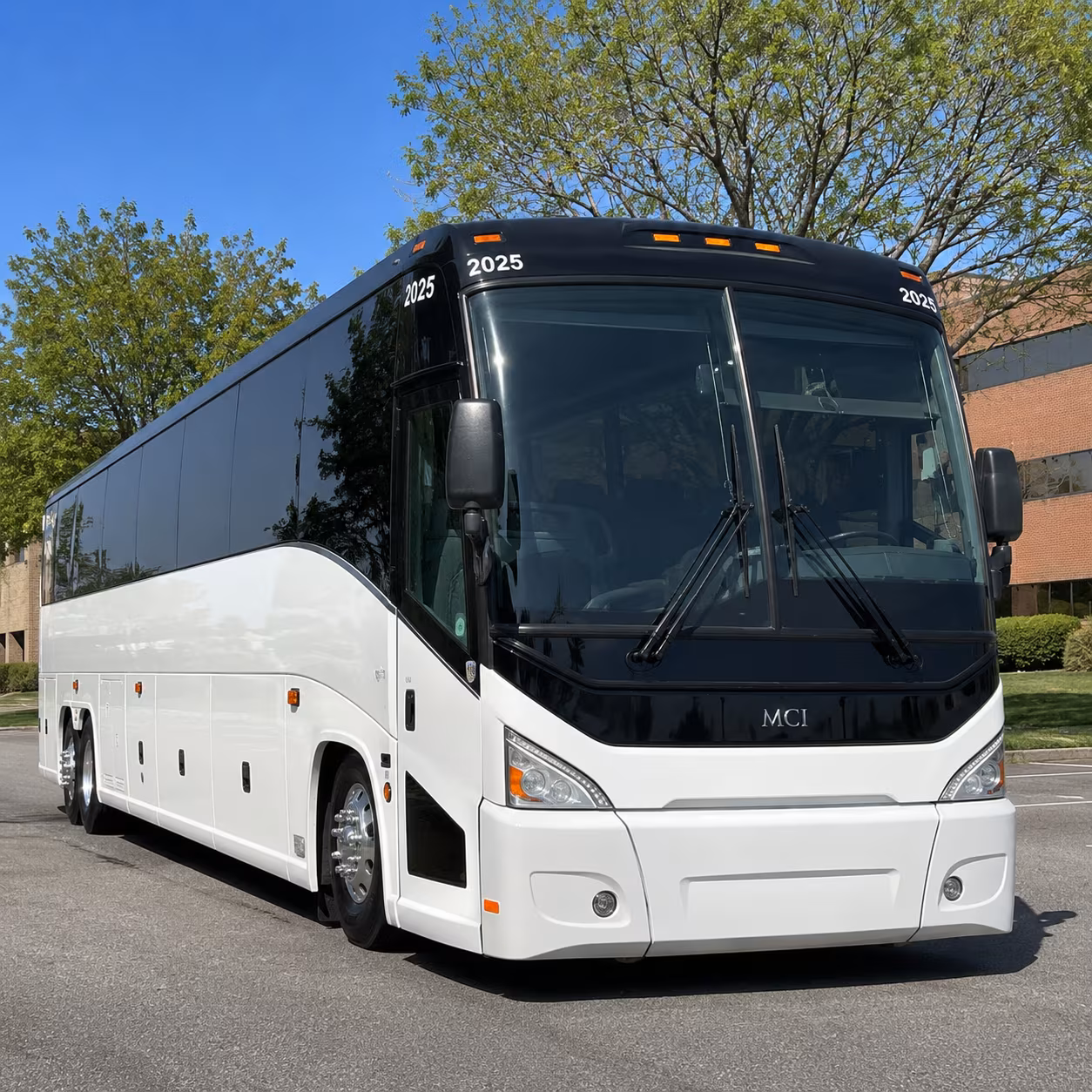 downey charter bus services exterior