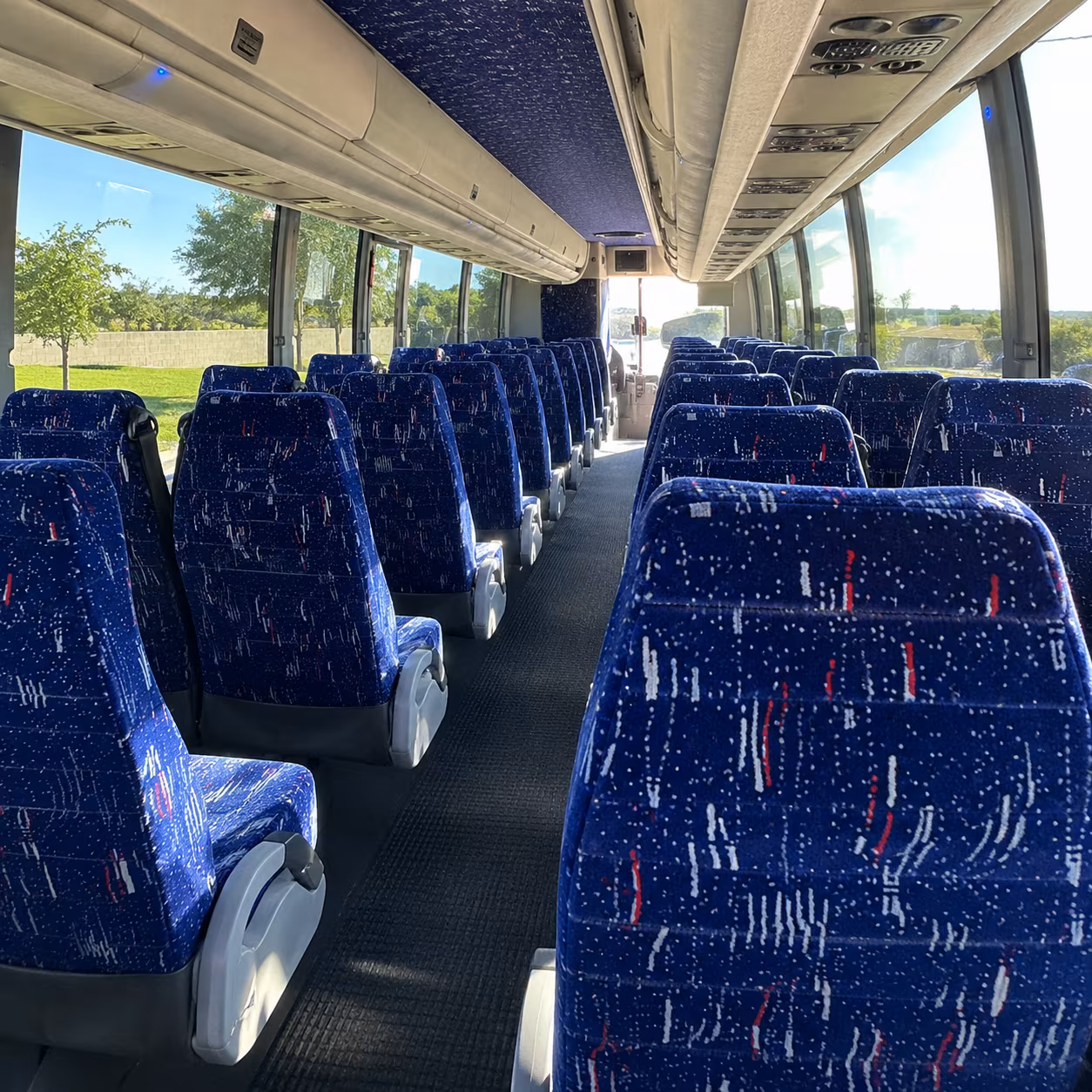downey charter bus services inside