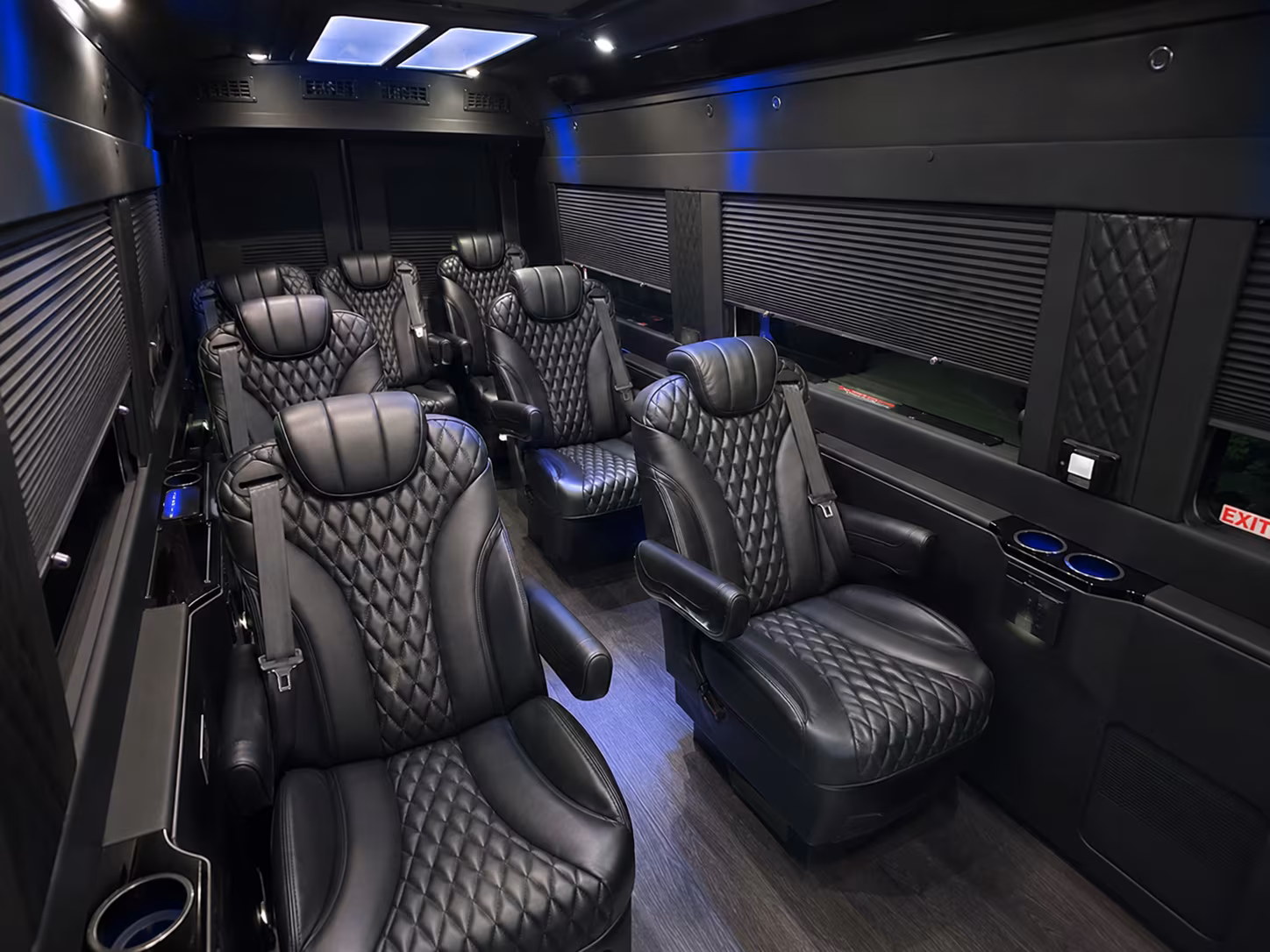 downey wedding transportation onboard seating