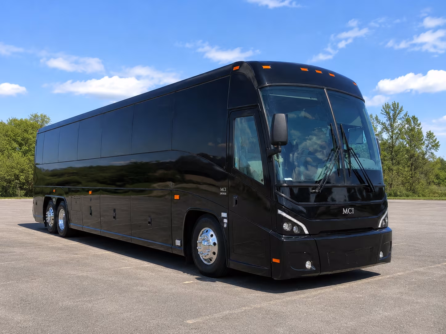 party buses for the bridal party make the ride part of the celebration
